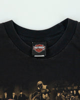 Vintage 2008 Y2K Harley Davidson Mischler's Beaver Dam Heavyweight Made In USA Crewneck T-Shirt - XL