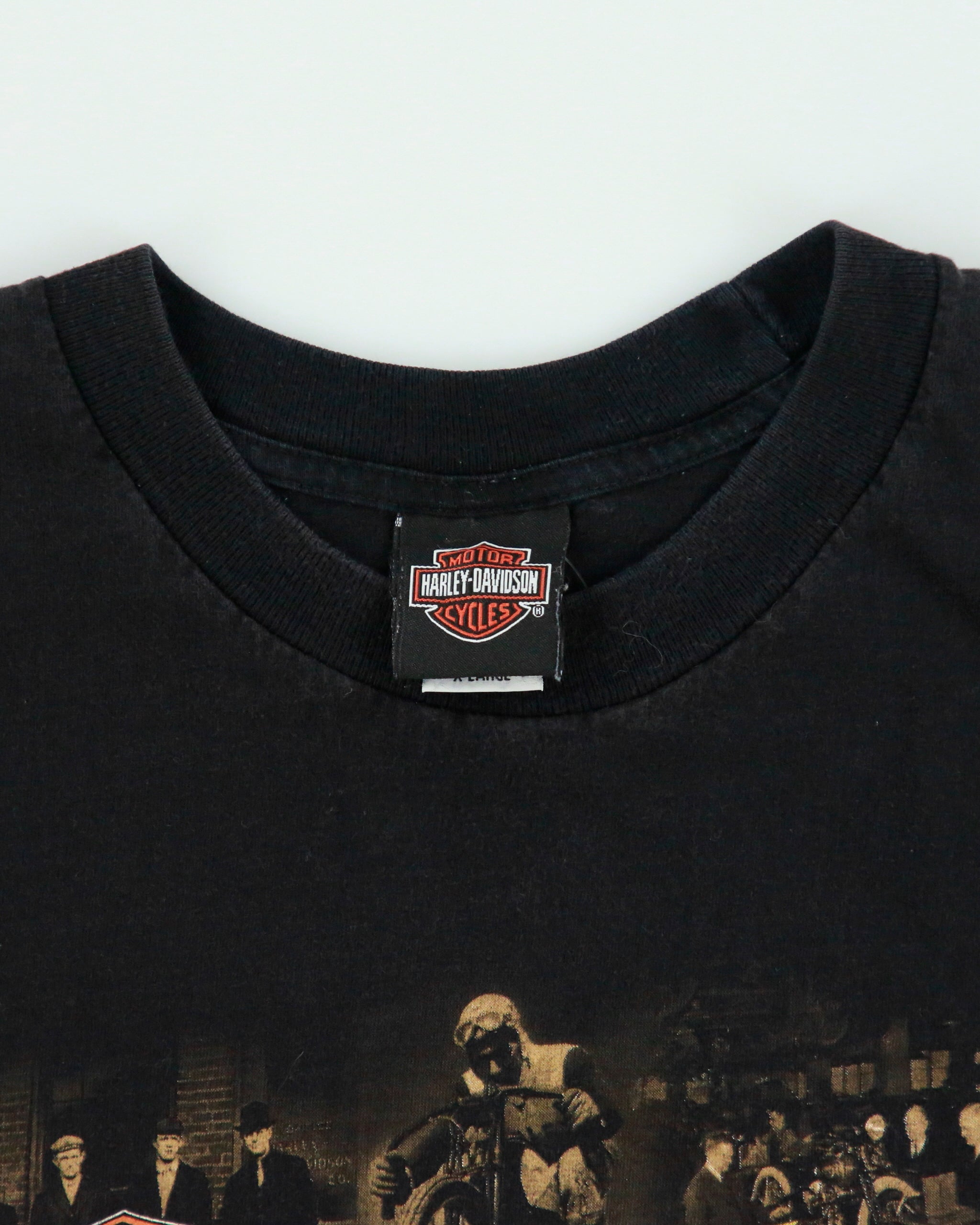 Vintage 2008 Y2K Harley Davidson Mischler's Beaver Dam Heavyweight Made In USA Crewneck T-Shirt - XL
