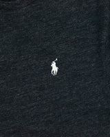 Vintage Polo Ralph Lauren Grey Marl Heavyweight Single Stitch Crewneck T-Shirt - XL