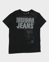Vintage Y2K 00s Guess Jeans Patch Embroidered Crewneck T-Shirt - L