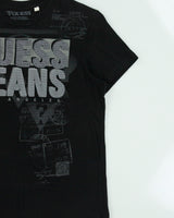 Vintage Y2K 00s Guess Jeans Patch Embroidered Crewneck T-Shirt - L