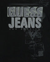 Vintage Y2K 00s Guess Jeans Patch Embroidered Crewneck T-Shirt - L