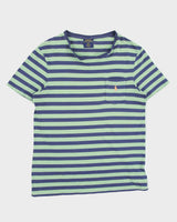 Vintage Polo Ralph Lauren Striped Single Stitch Crewneck Pocket T-Shirt - L