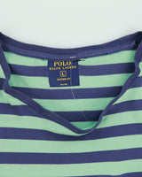 Vintage Polo Ralph Lauren Striped Single Stitch Crewneck Pocket T-Shirt - L