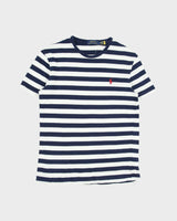 Vintage Polo Ralph Lauren Classic Striped Single Stitch Crewneck T-Shirt - S
