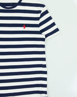 Vintage Polo Ralph Lauren Classic Striped Single Stitch Crewneck T-Shirt - S