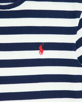 Vintage Polo Ralph Lauren Classic Striped Single Stitch Crewneck T-Shirt - S