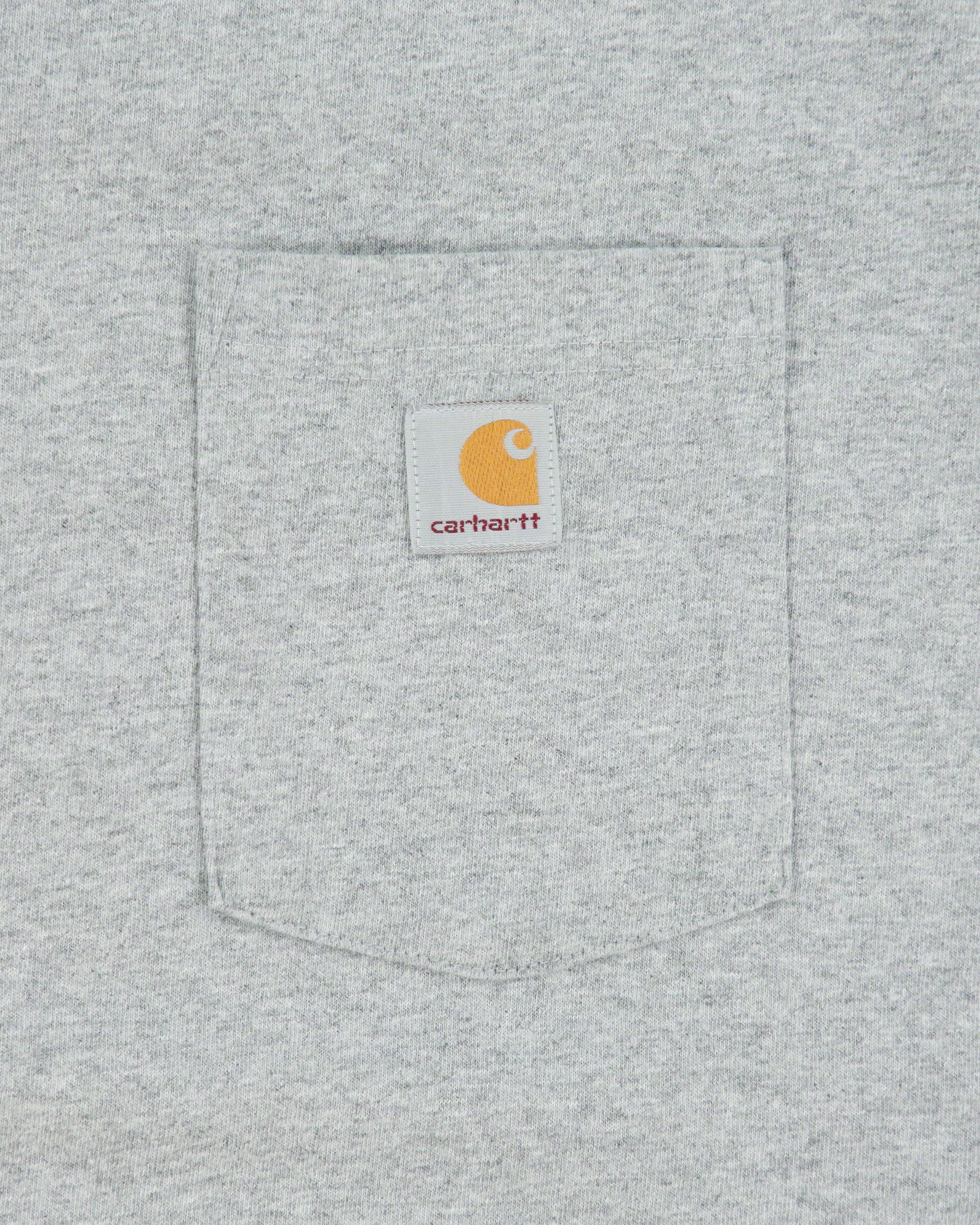 Vintage Carhartt Grey Marl Heavyweight Original Fit Crewneck Pocket T-Shirt - XL