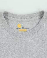 Vintage Carhartt Grey Marl Heavyweight Original Fit Crewneck Pocket T-Shirt - XL