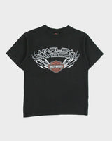 Vintage Y2K 00s Harley Davidson Heavyweight Classic Crewneck T-Shirt - S