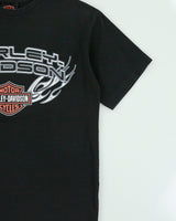 Vintage Y2K 00s Harley Davidson Heavyweight Classic Crewneck T-Shirt - S