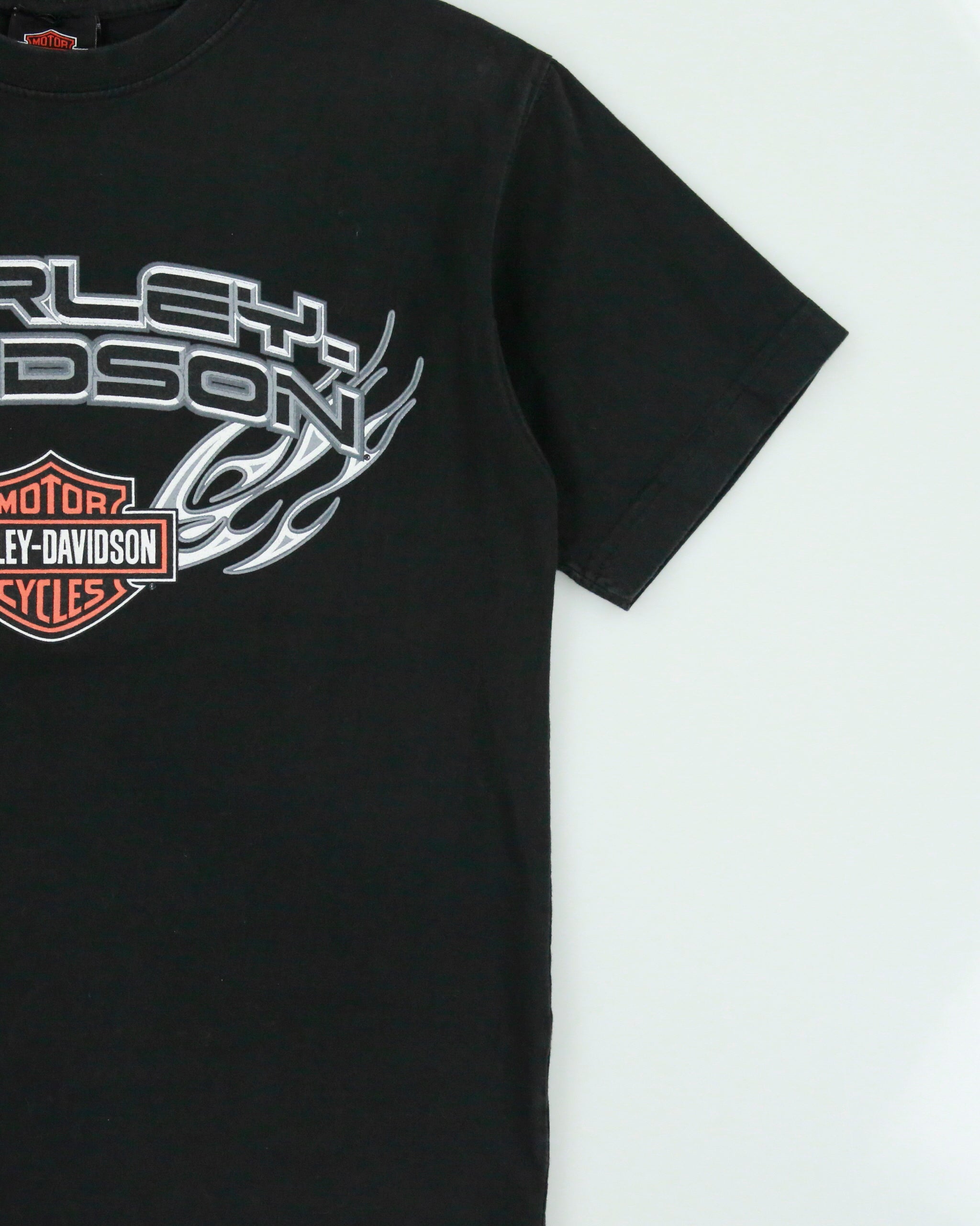 Vintage Y2K 00s Harley Davidson Heavyweight Classic Crewneck T-Shirt - S