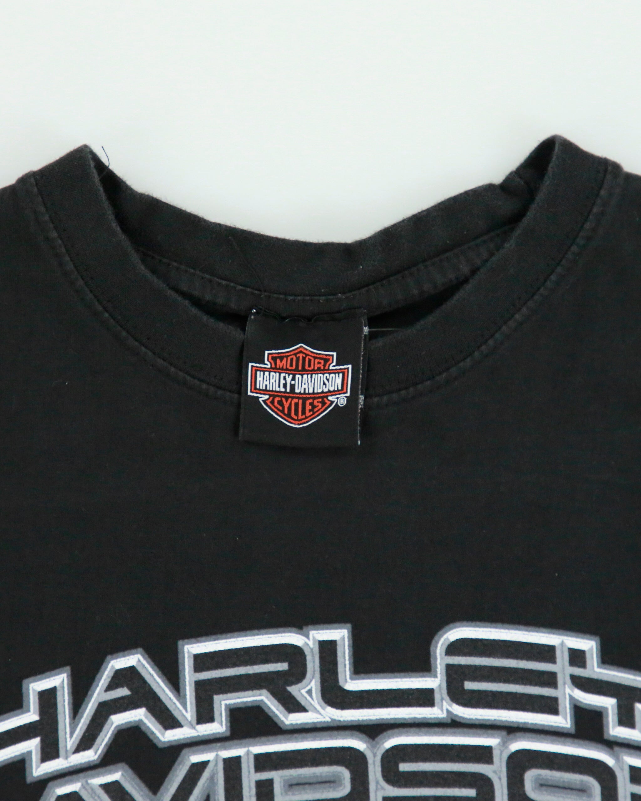 Vintage Y2K 00s Harley Davidson Heavyweight Classic Crewneck T-Shirt - S