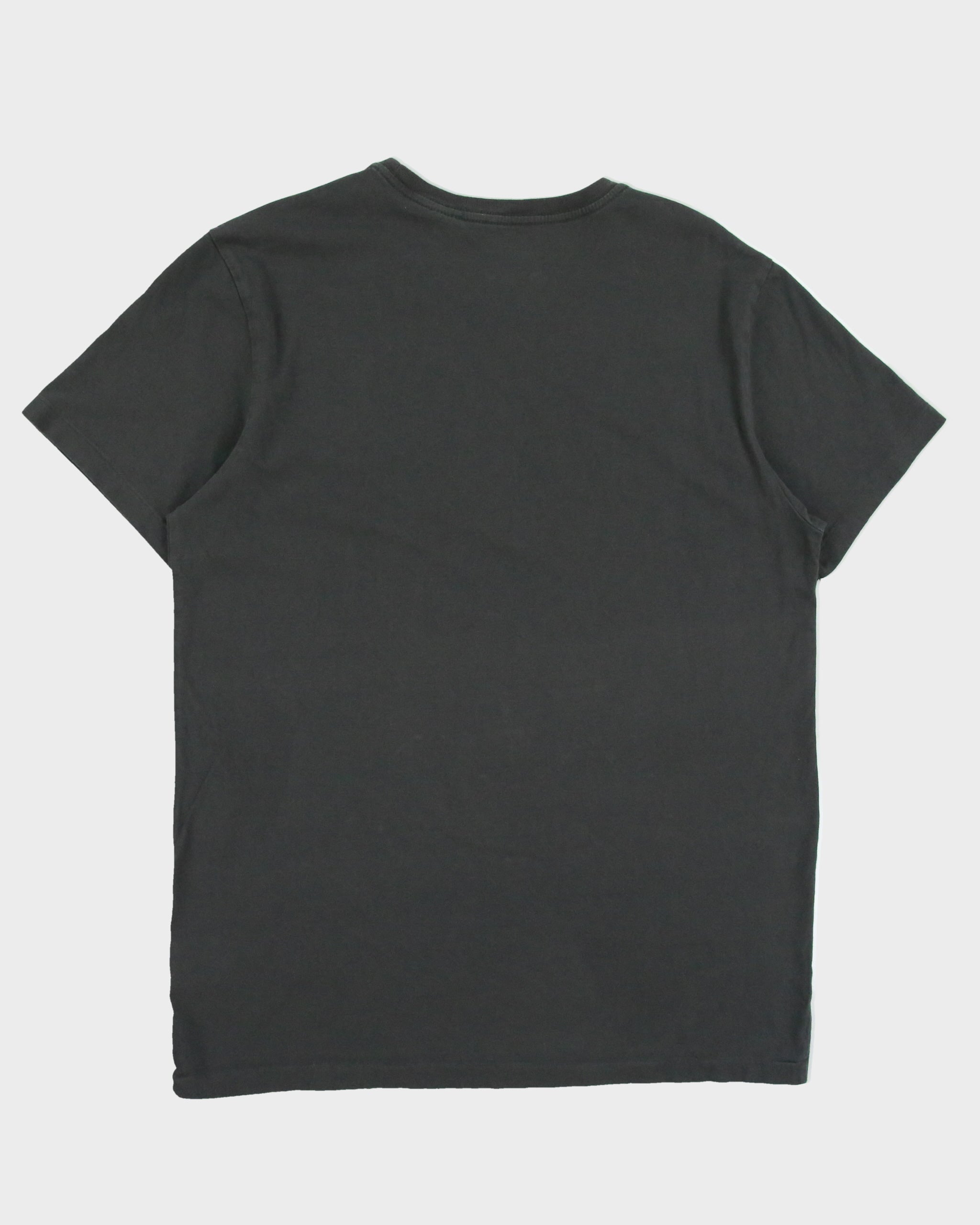 Vintage Ralph Lauren Denim &amp; Supply Khaki Grey Heavyweight Skull Wings Crewneck T-Shirt - L