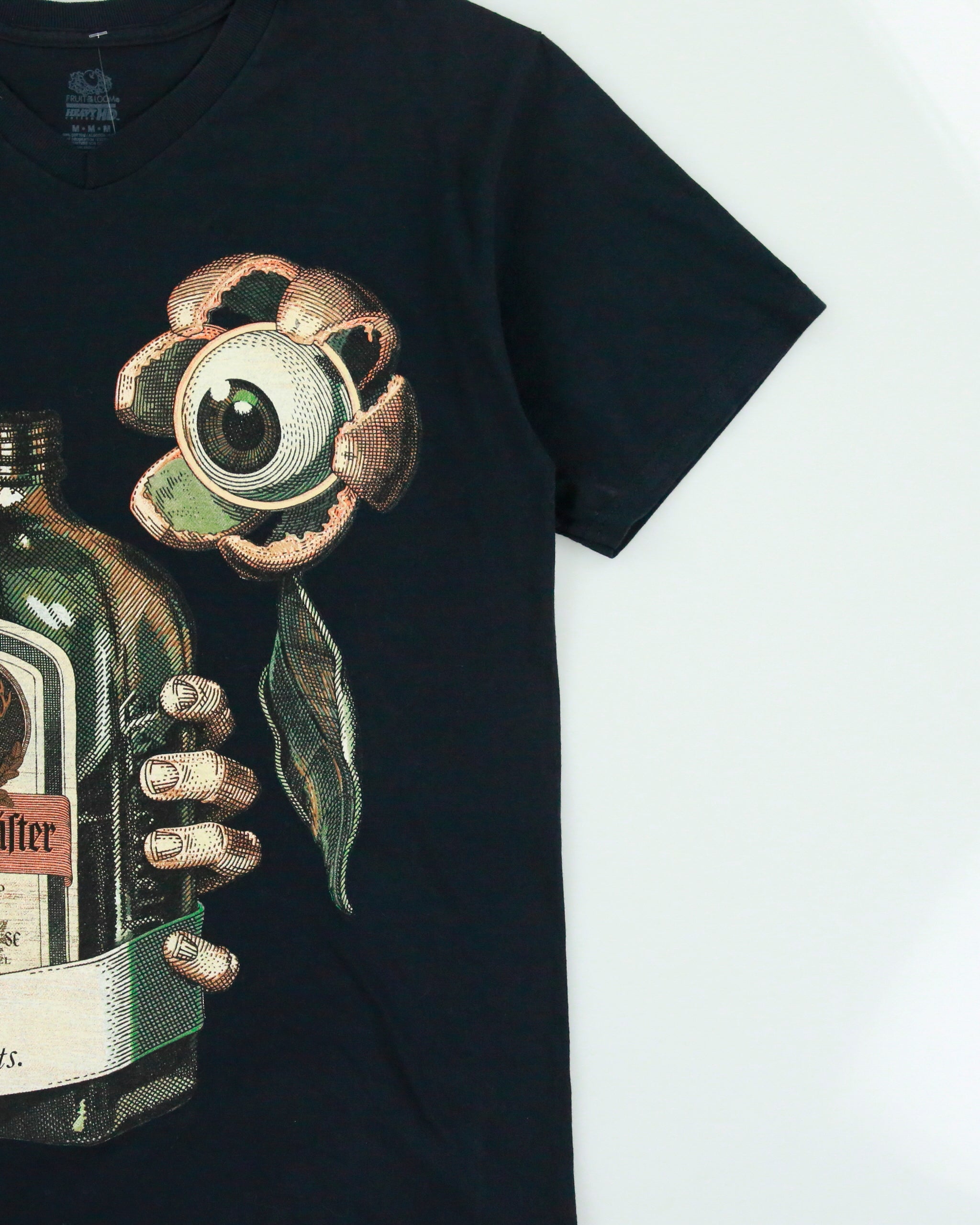 Vintage Jagermeister Heavyweight Promo Graphic V-Neck T-Shirt - S