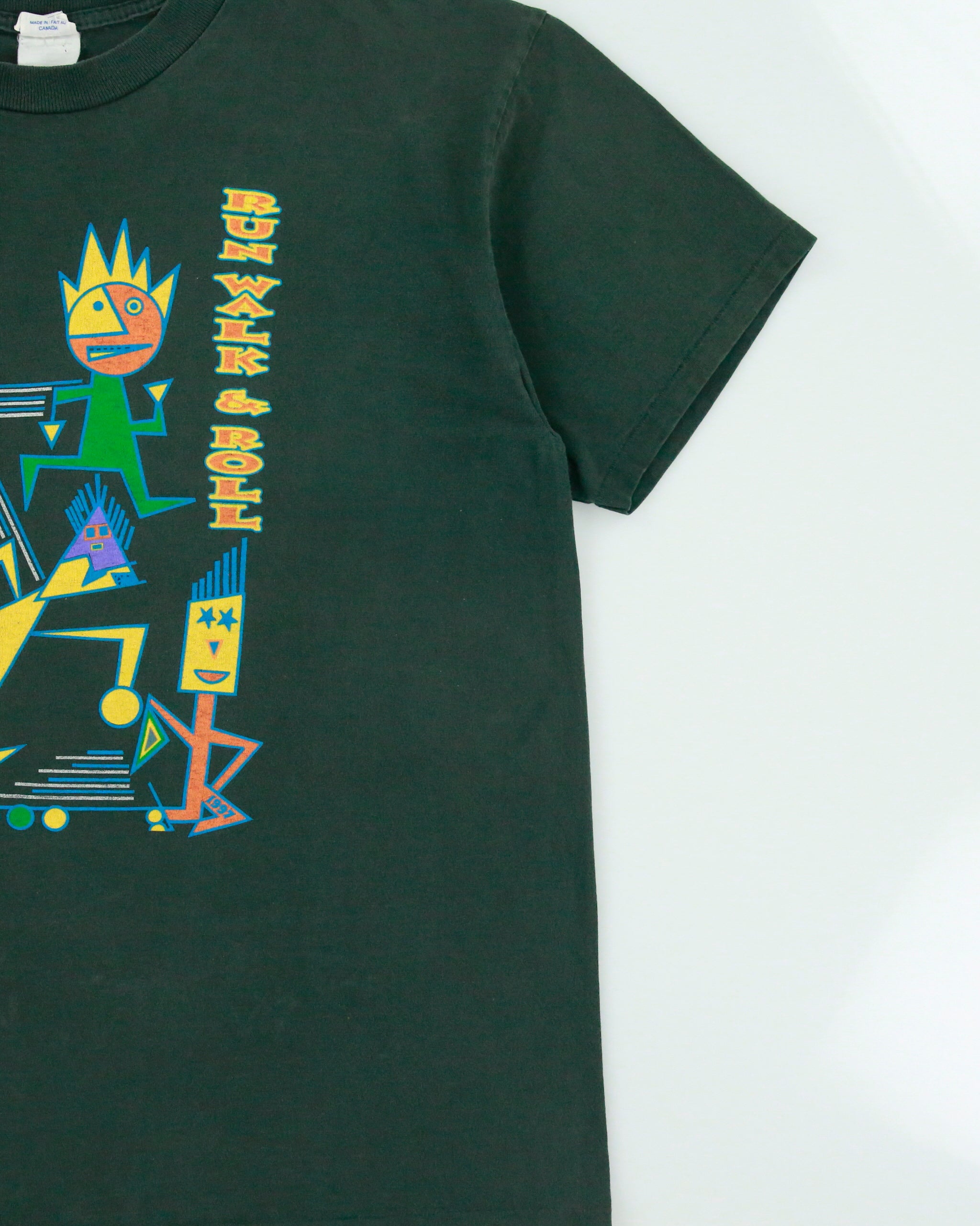 Vintage 1997 Bow Valley Foothills Annual Heavyweight Made In Canada Single Stitch Crewneck T-Shirt - L