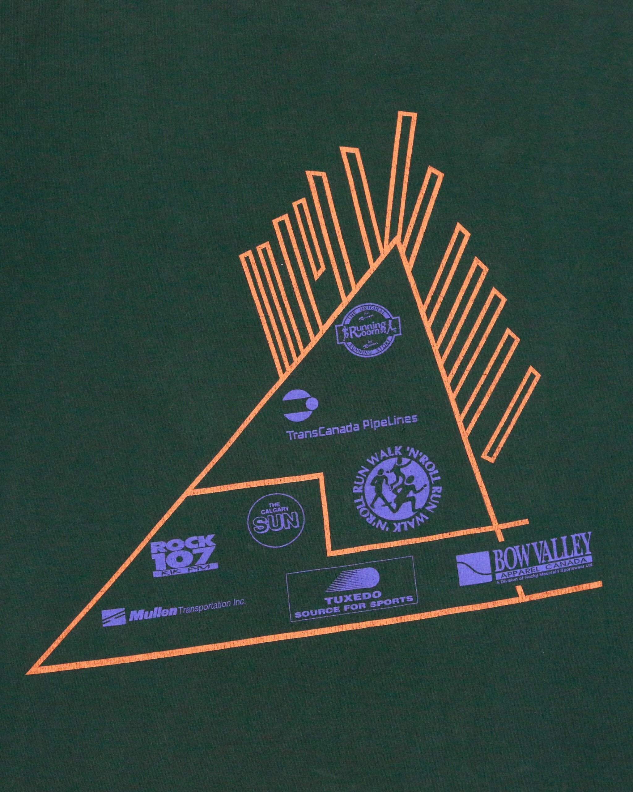 Vintage 1997 Bow Valley Foothills Annual Heavyweight Made In Canada Single Stitch Crewneck T-Shirt - L