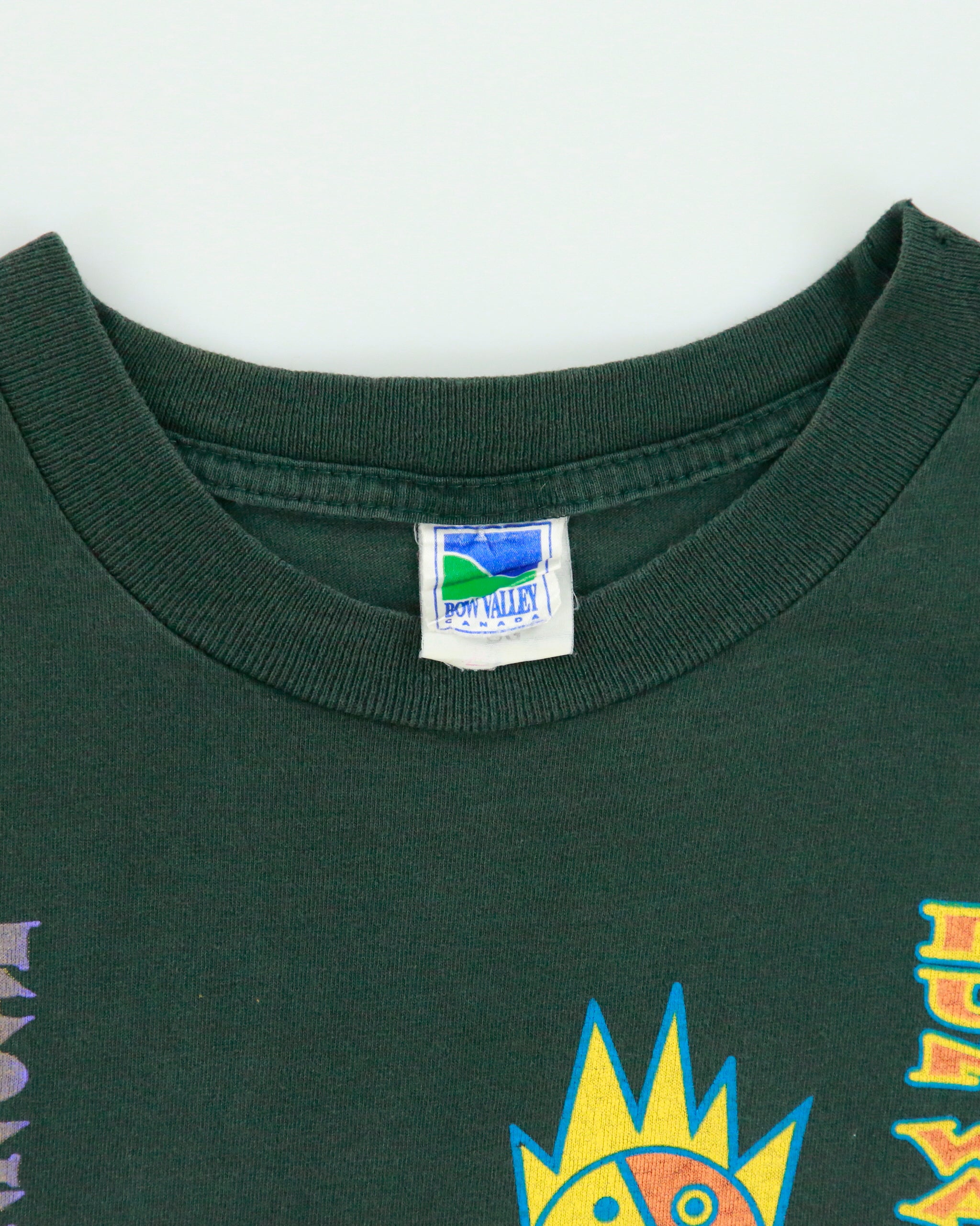 Vintage 1997 Bow Valley Foothills Annual Heavyweight Made In Canada Single Stitch Crewneck T-Shirt - L