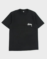 Vintage Stussy Heavyweight Fuzzy Dice Crewneck T-Shirt - S