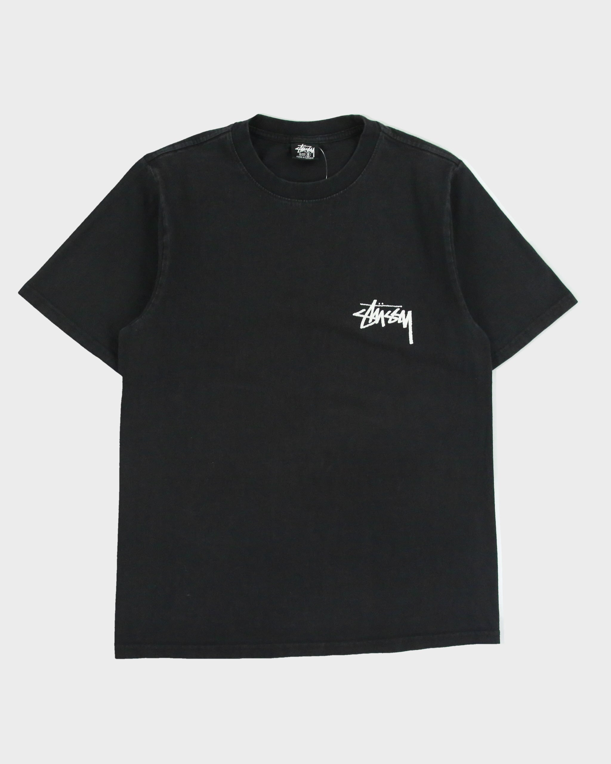 Vintage Stussy Heavyweight Fuzzy Dice Crewneck T-Shirt - S