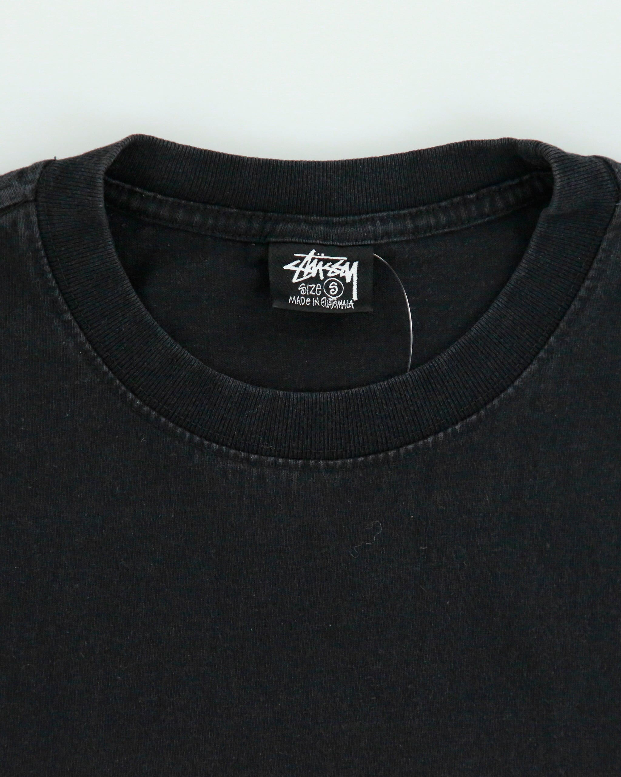 Vintage Stussy Heavyweight Fuzzy Dice Crewneck T-Shirt - S