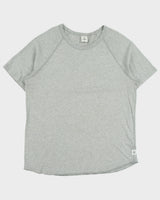 Reigning Champ Grey Marl Midweight Made In Canada Raw Cut Crewneck T-Shirt - L