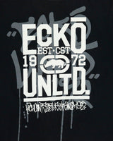 Vintage Ecko UNLTD The Classic Heavyweight Graffiti Puff Print Crewneck T-Shirt - M
