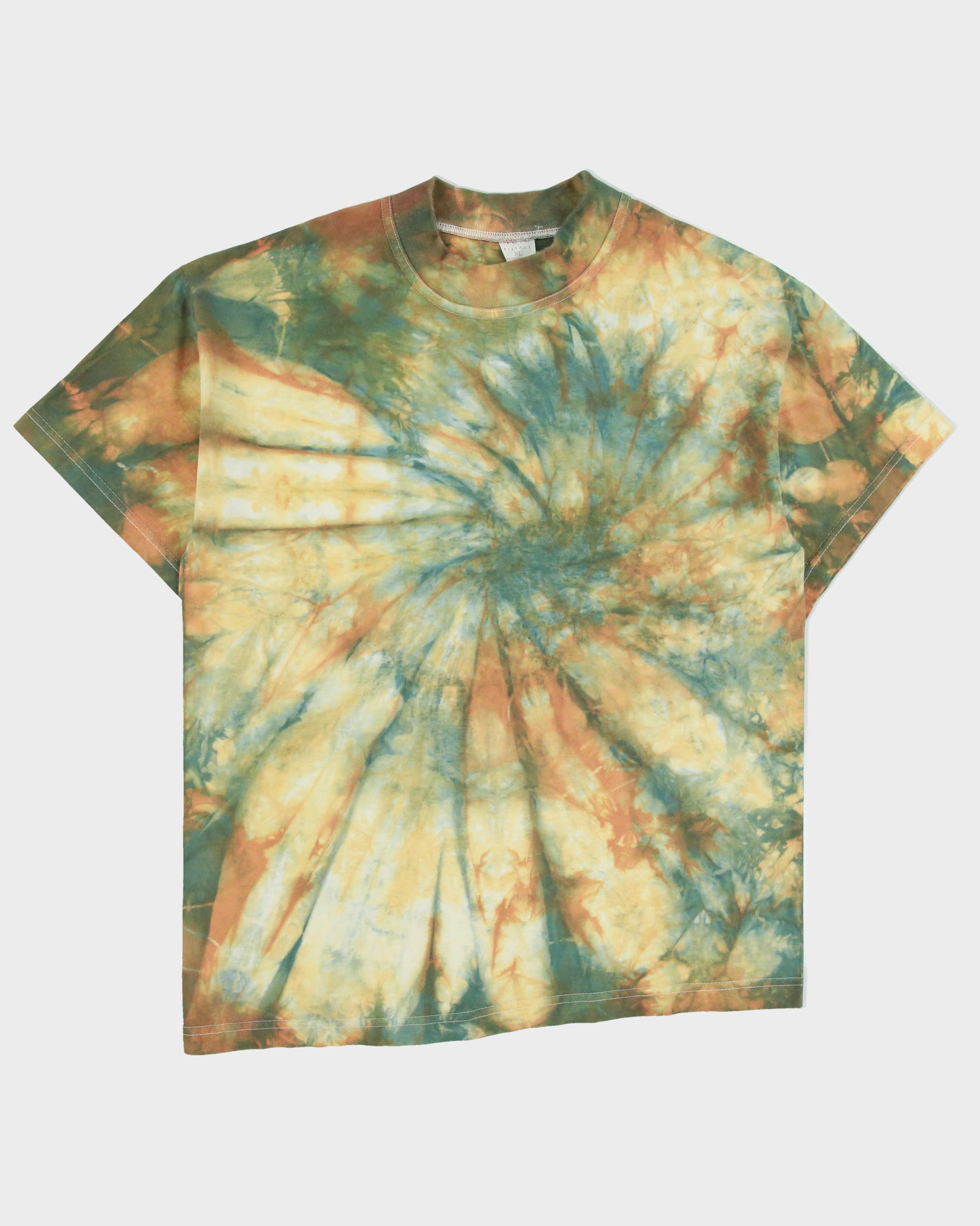 Vintage 1990s May.Ne Design Ultra Heavyweight Tie-Dye High Neck Crewneck T-Shirt - XL
