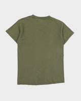 Vintage Y2K 00s Banff Canada Khaki Beware Of Bears Novelty Crewneck T-Shirt - S