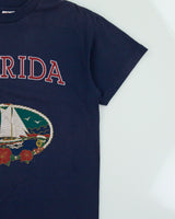 Vintage 1990s Florida Graphic Heavyweight Tee Jays Hef-T Made In USA Single Stitch Crewneck T-Shirt - L