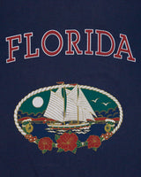 Vintage 1990s Florida Graphic Heavyweight Tee Jays Hef-T Made In USA Single Stitch Crewneck T-Shirt - L