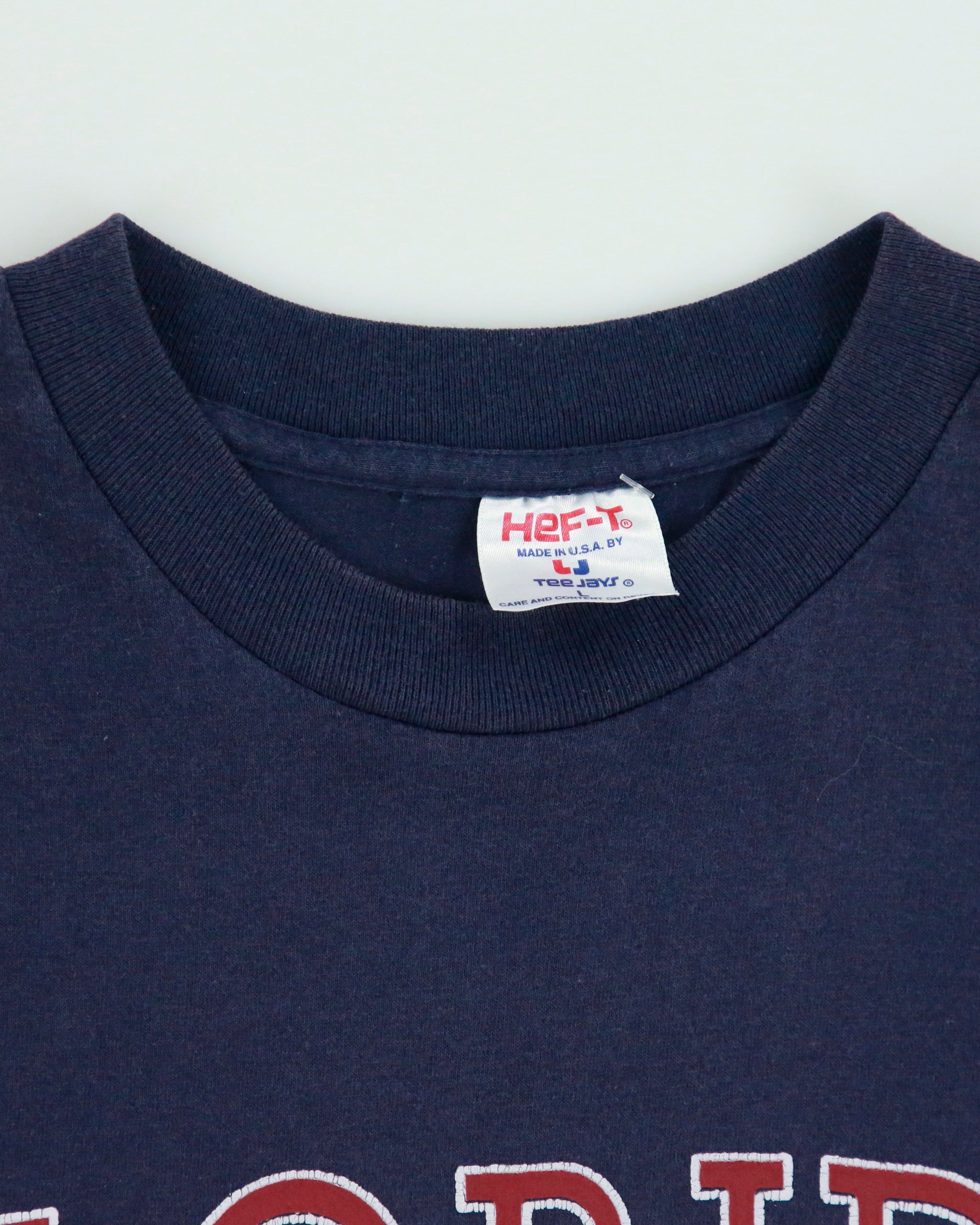 Vintage 1990s Florida Graphic Heavyweight Tee Jays Hef-T Made In USA Single Stitch Crewneck T-Shirt - L