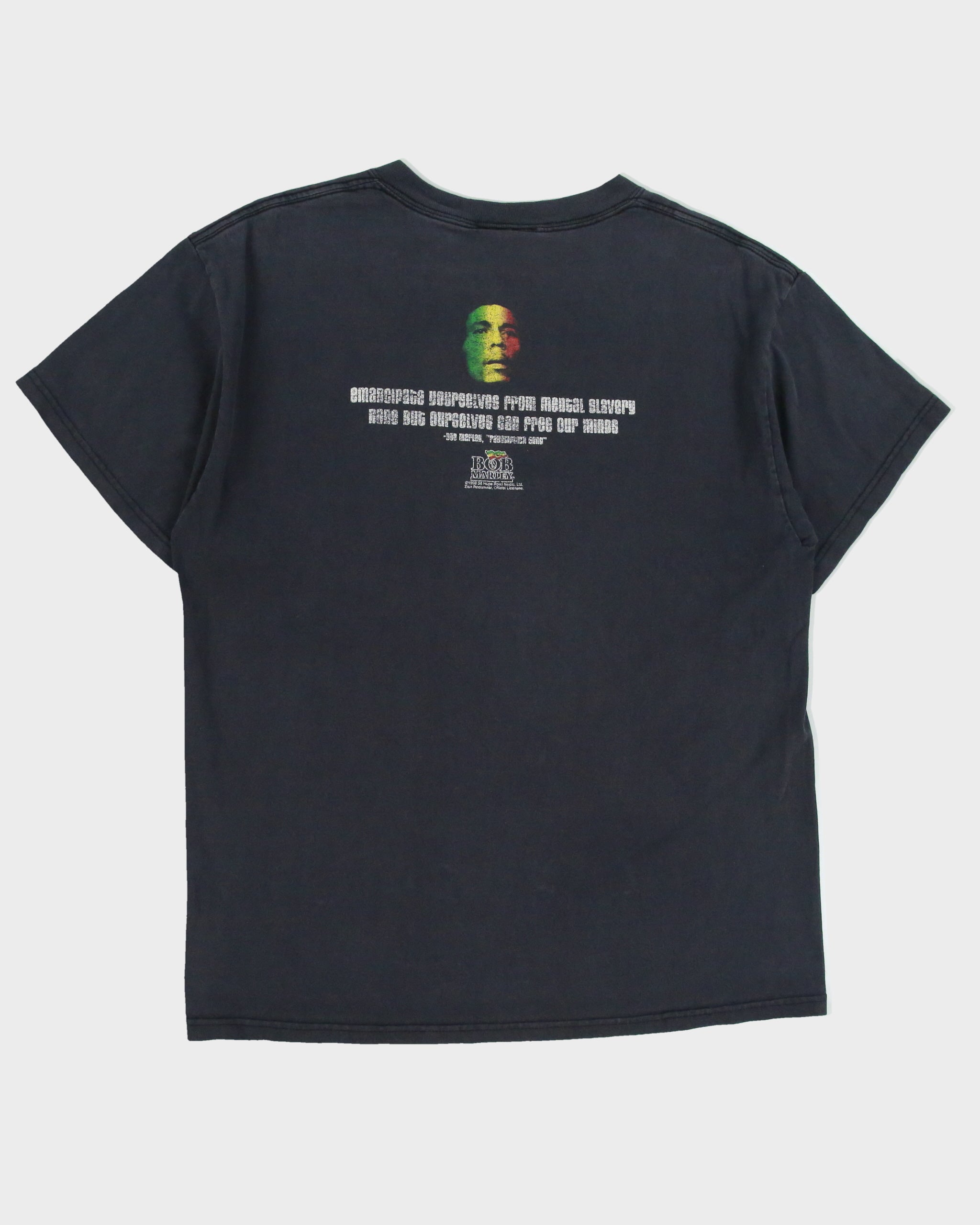 Vintage 2004 Zion Rootswear Heavyweight Bob Marley Jamaica Made In USA Crewneck T-Shirt - M