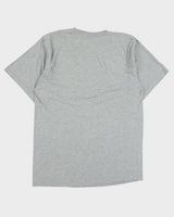 Vintage 1990s Rindy River Grey Marl Heavyweight 'Stop Animal Testing' Crewneck T-Shirt - M
