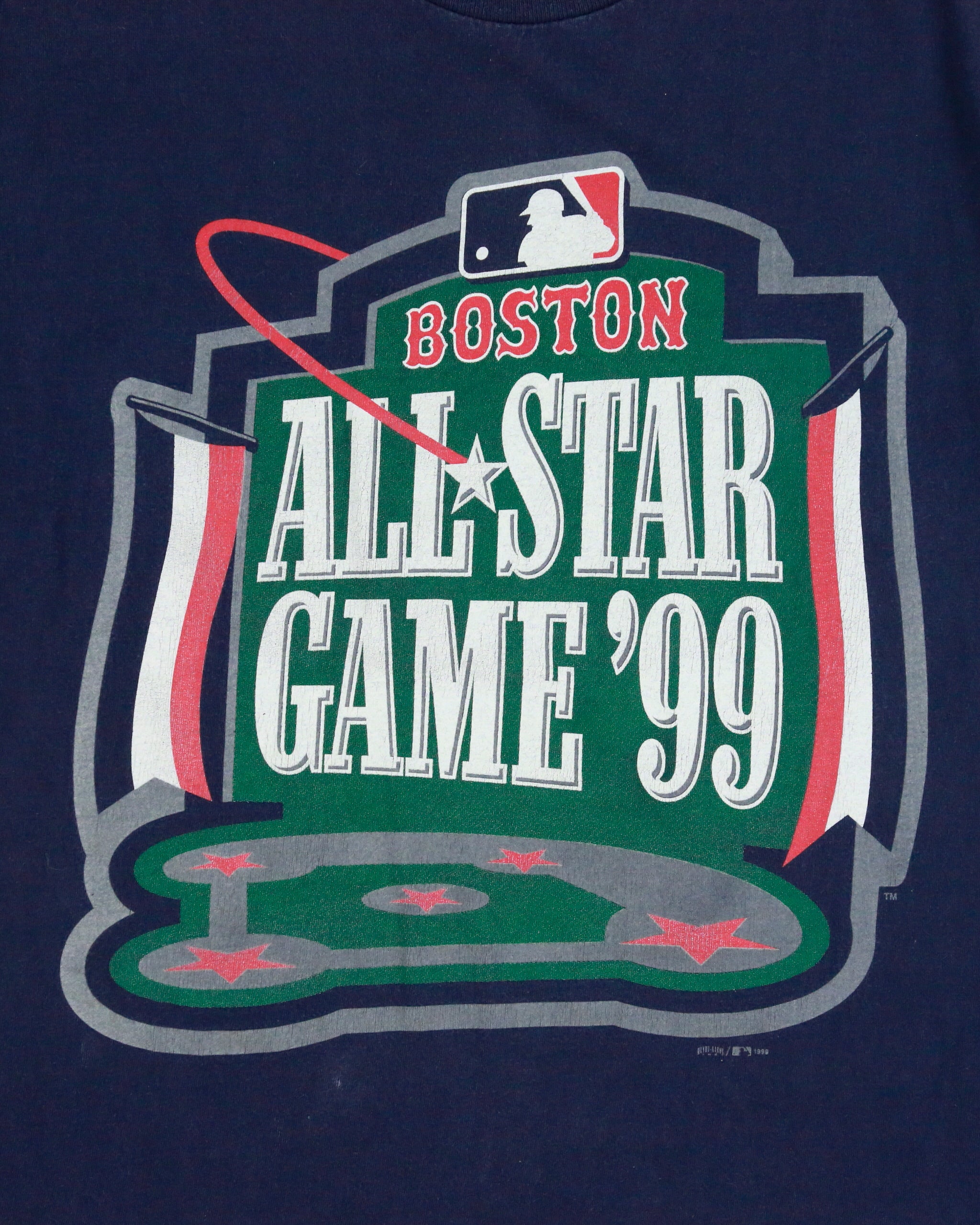 Vintage 1999 Boston All Star Game MLB Heavyweight Delta Crewneck T-Shirt - L