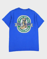 Vintage 1999 Hawaiian Lager Beer Heavyweight Distressed Crewneck T-Shirt - M