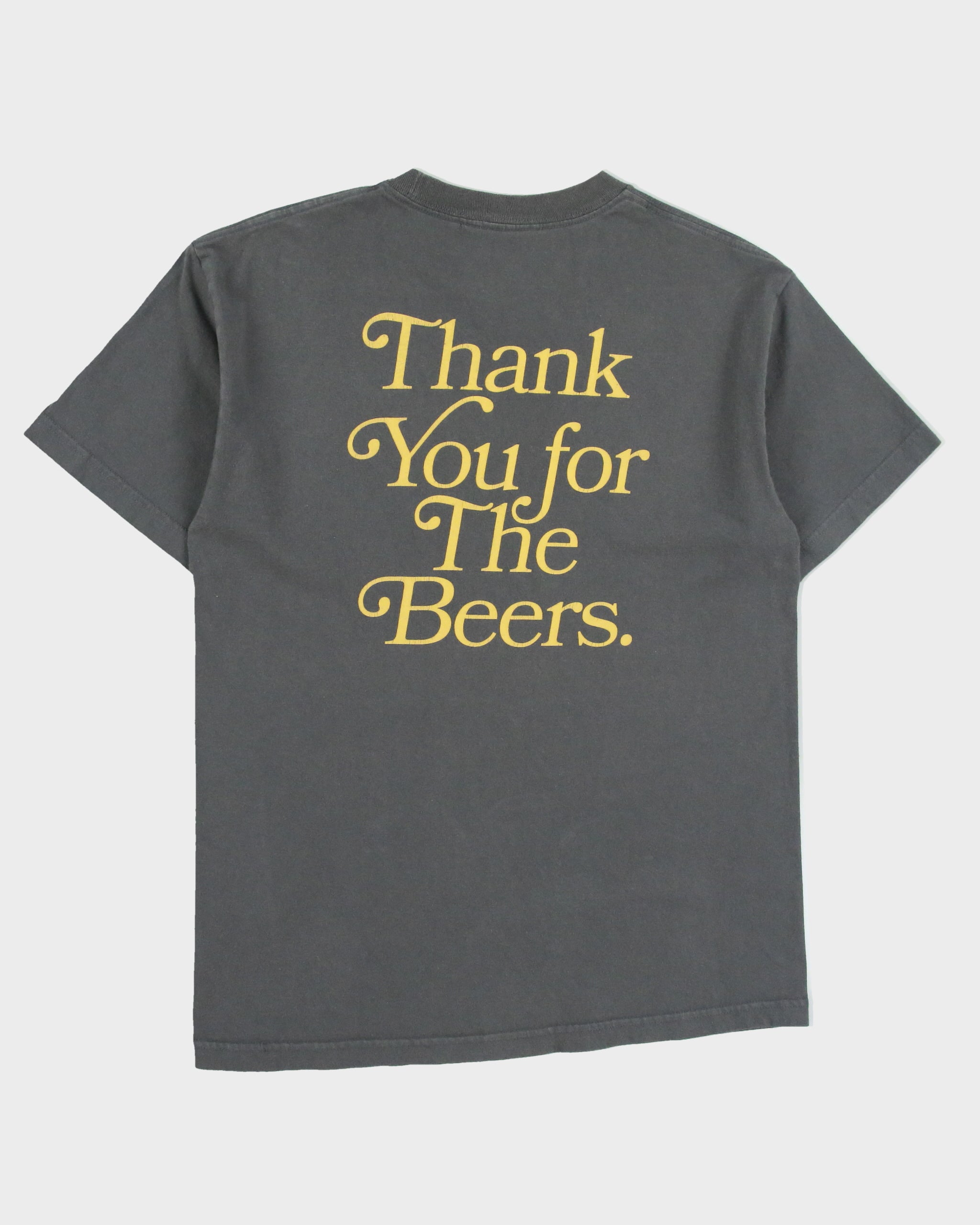 Meet Here For Beers Heavyweight Thank You Made In USA Crewneck T-Shirt - M