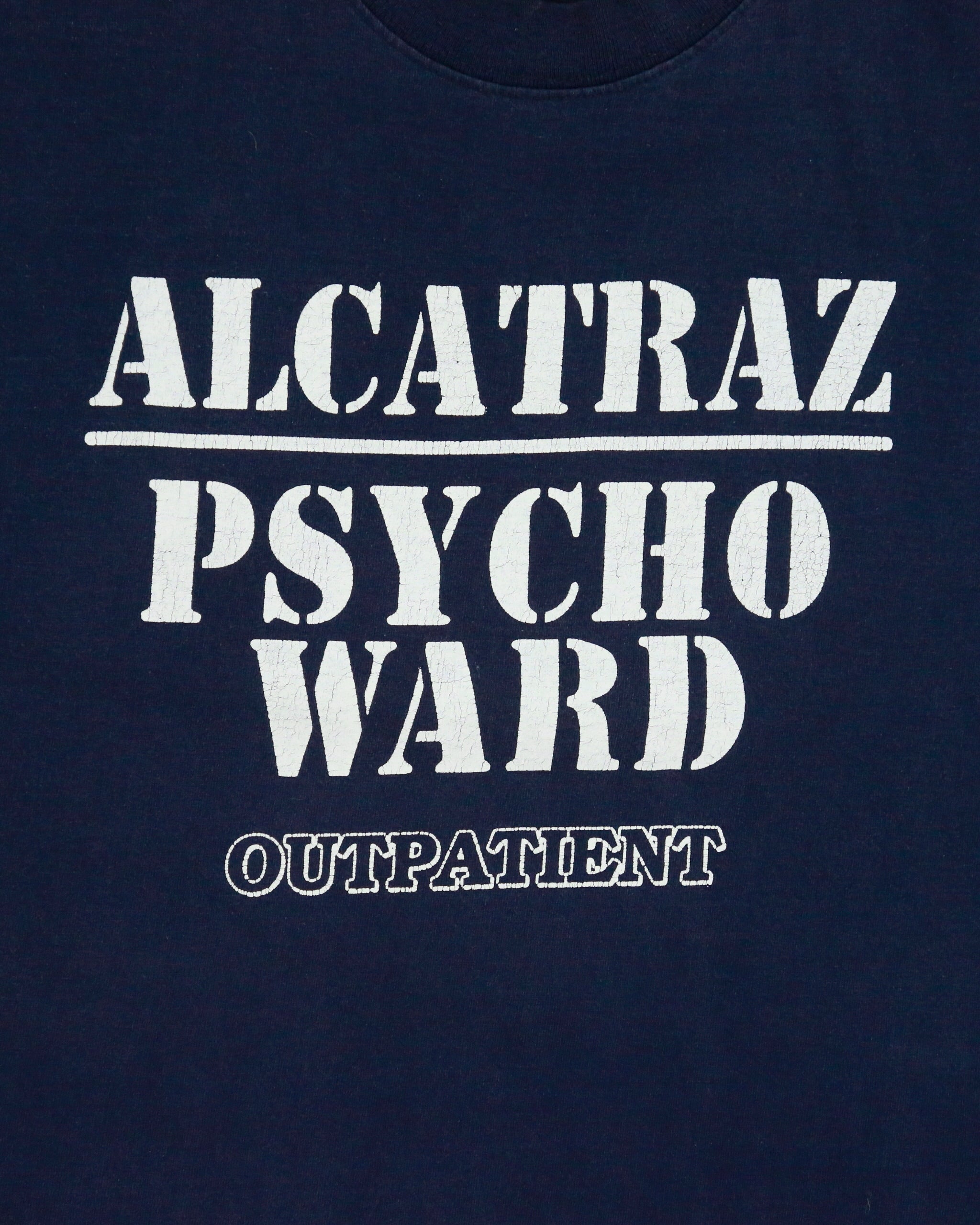 Vintage 1990s Alcatraz Psycho Ward Outpatient Heavyweight Boca Made In Canada Crewneck T-Shirt - XL
