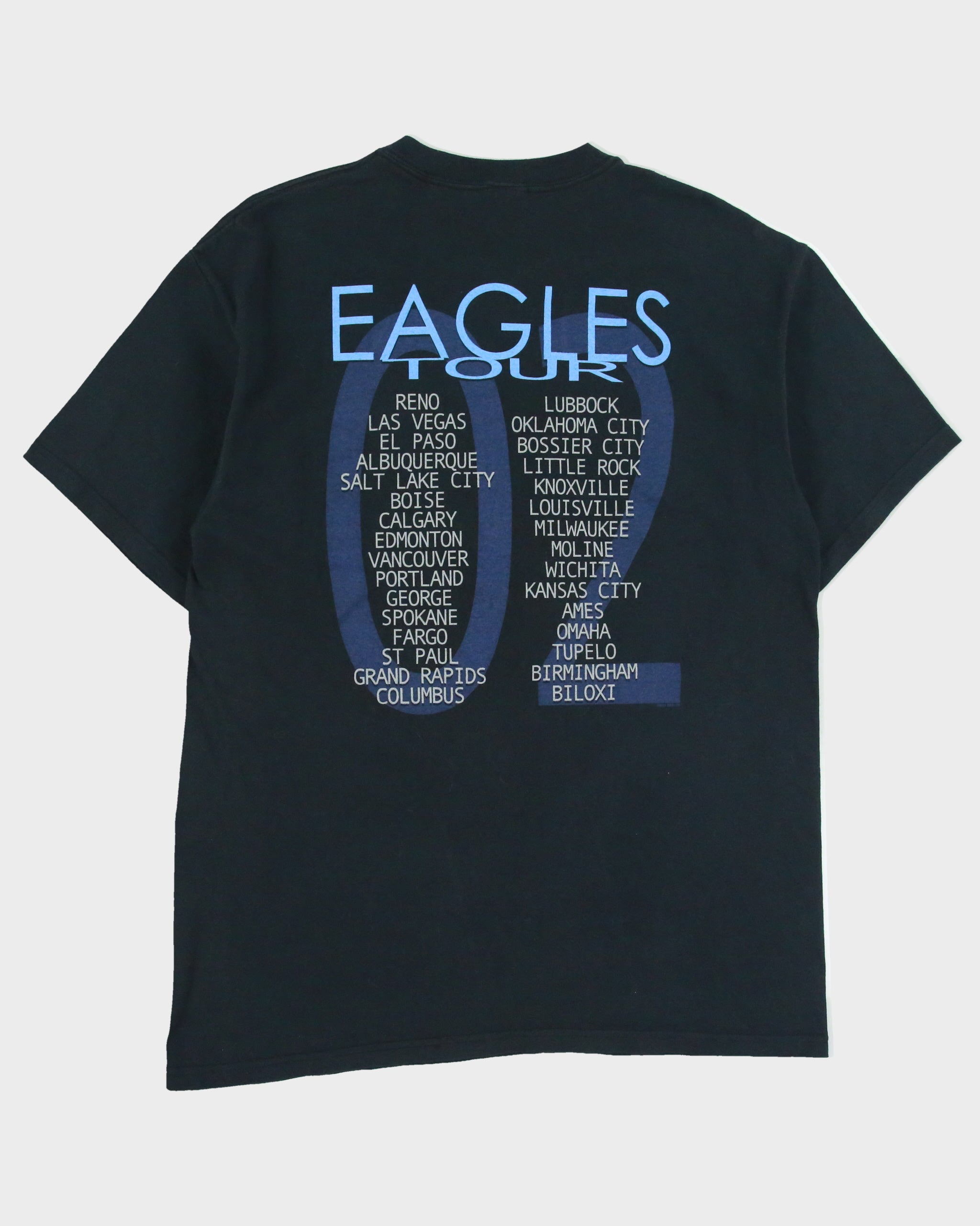 Vintage The Eagles 2002 Americas Tour Heavyweight Anvil Crewneck T-Shirt - L