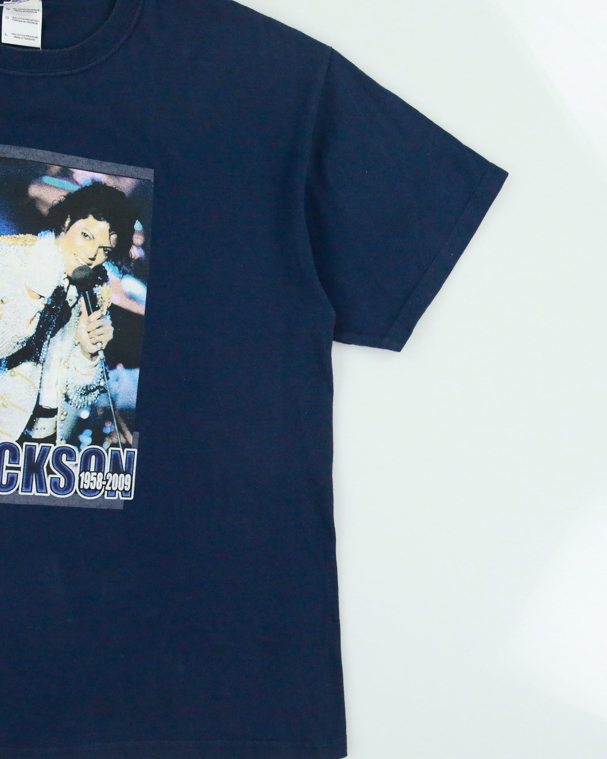 Vintage 2009 Michael Jackson King Of Pop Memorial Heavyweight Gildan Crewneck T-Shirt - L
