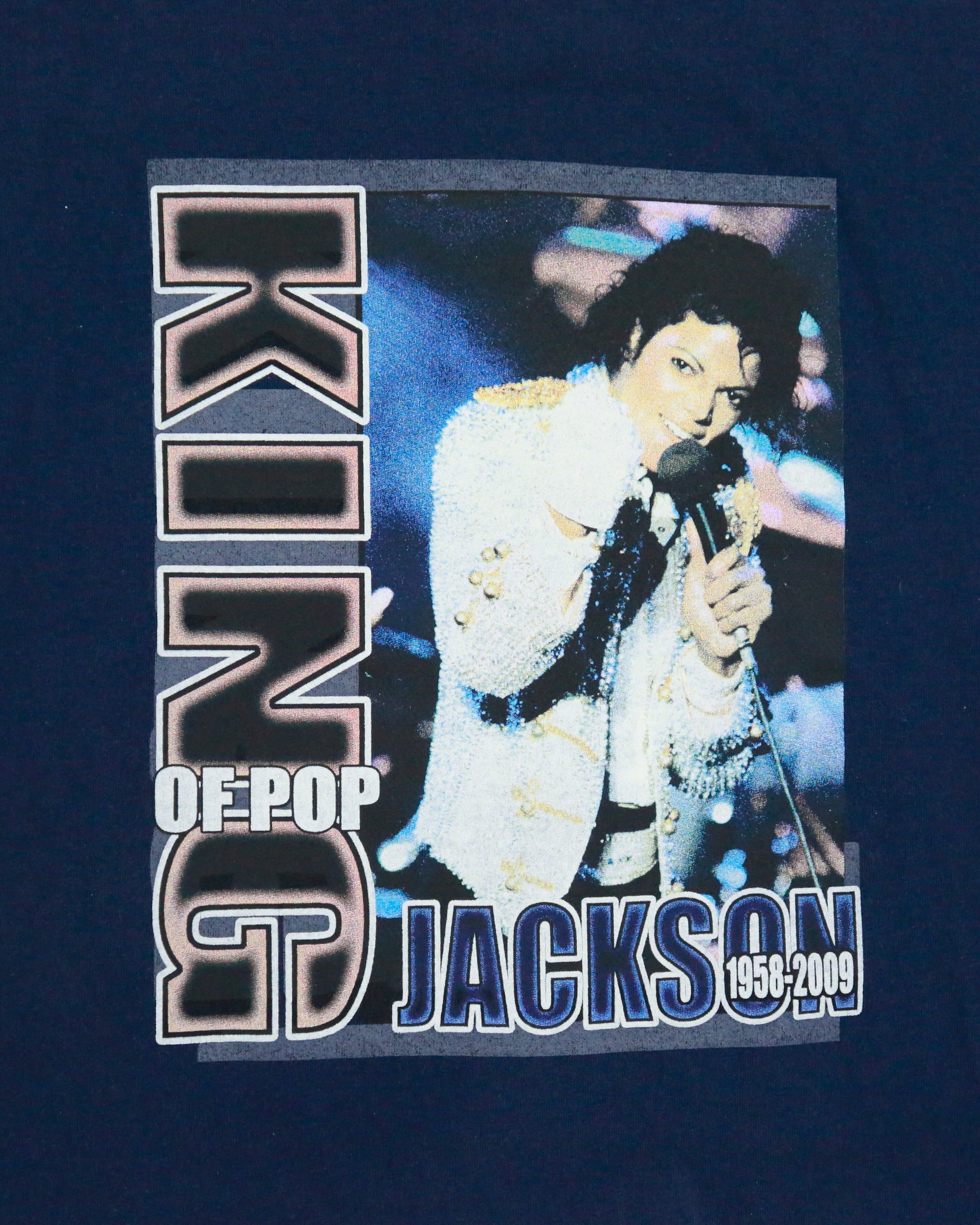 Vintage 2009 Michael Jackson King Of Pop Memorial Heavyweight Gildan Crewneck T-Shirt - L
