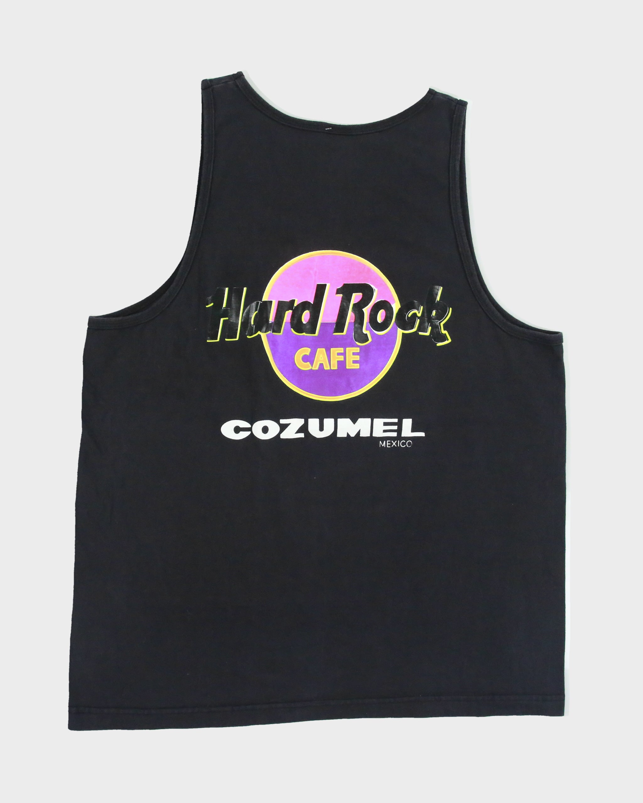 Vintage 1990s Hard Rock Cafe Heavyweight Cozumel Mexico Tank Top Vest - XL