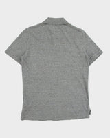 Vintage Polo Ralph Lauren Marl Grey Classic Fit Short Sleeve Polo Shirt - S