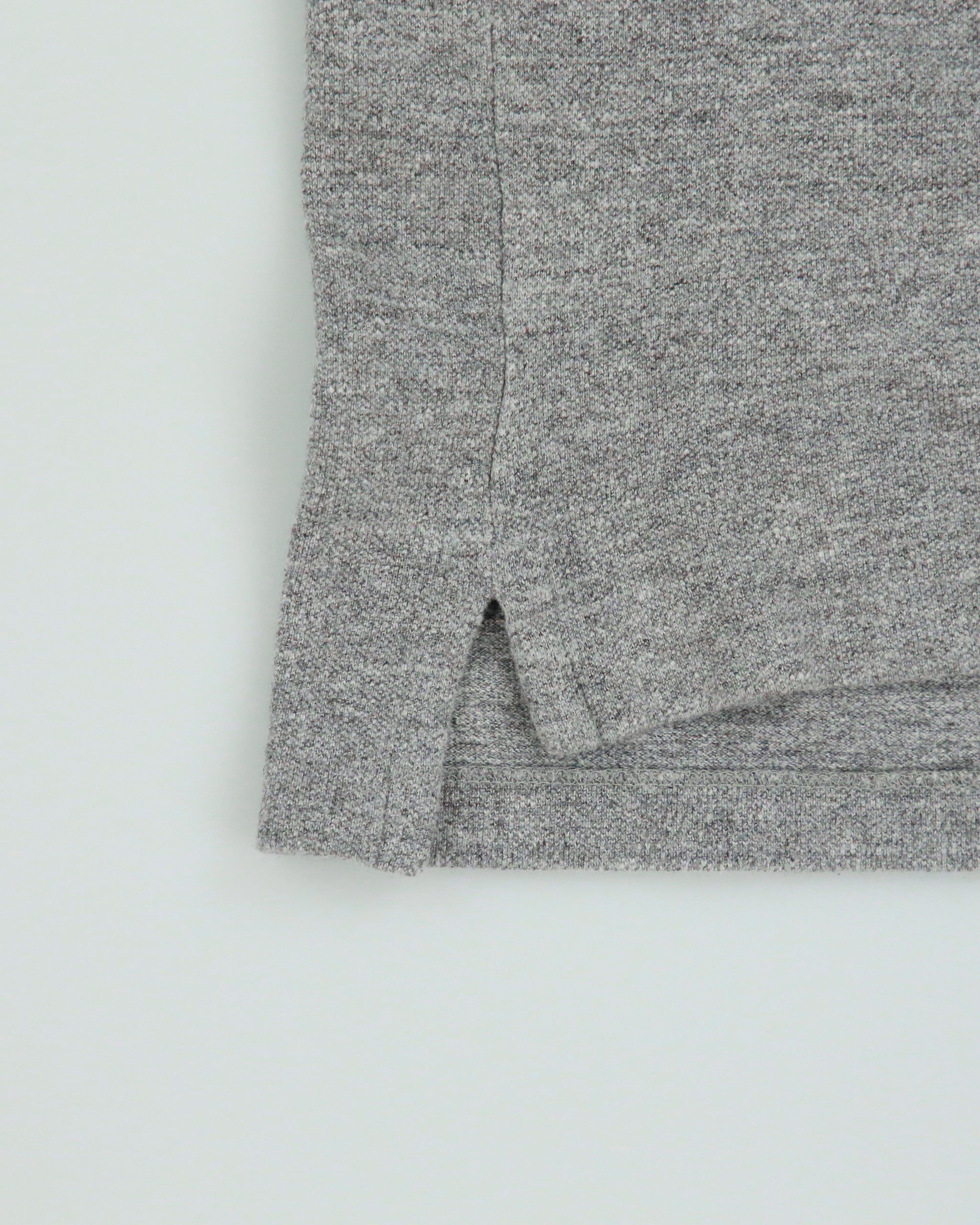Vintage Polo Ralph Lauren Marl Grey Classic Fit Short Sleeve Polo Shirt - S