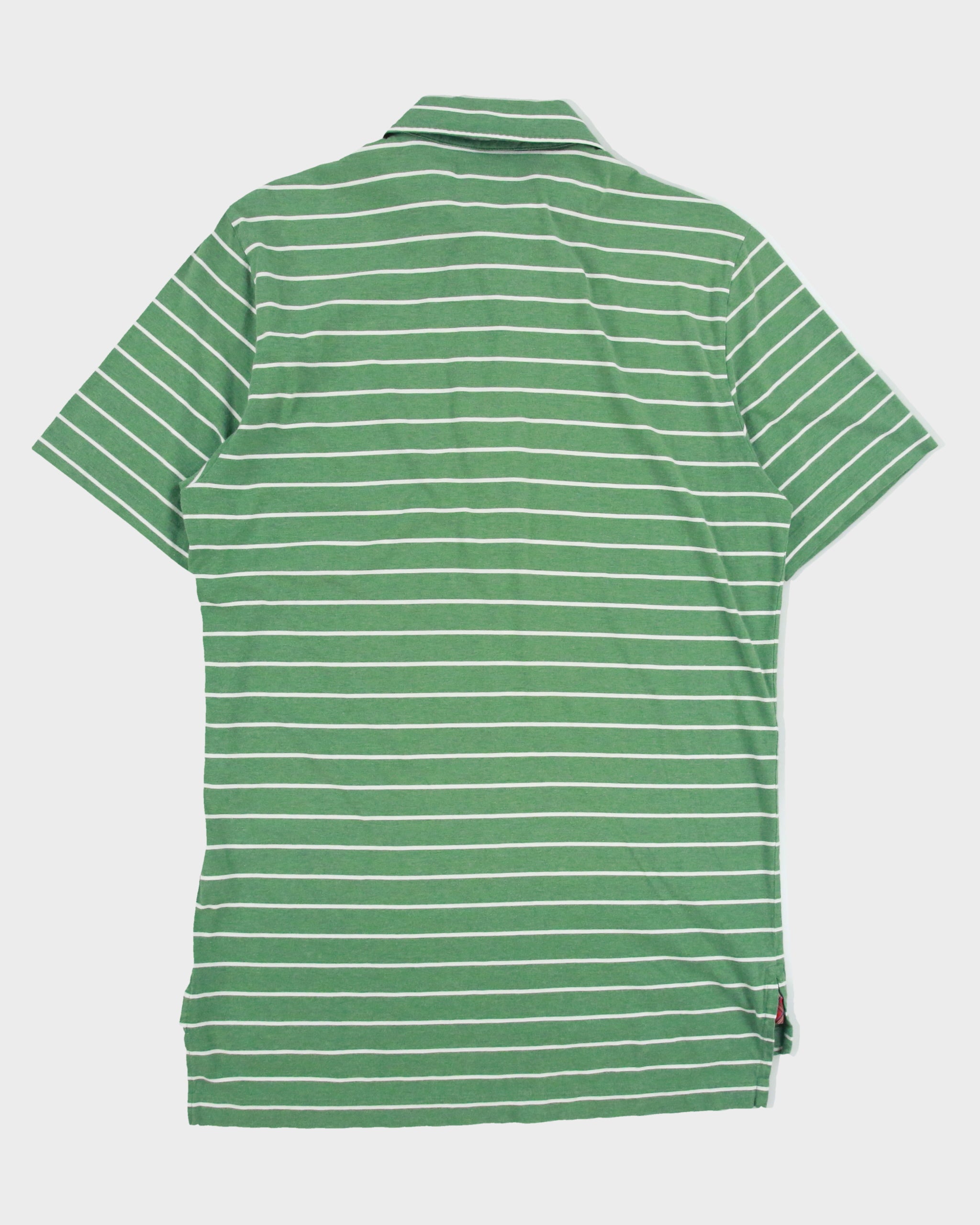 Polo Ralph Lauren Golf Vintage Lisle Striped Short Sleeve Pocket Polo Shirt - S