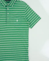 Polo Ralph Lauren Golf Vintage Lisle Striped Short Sleeve Pocket Polo Shirt - S