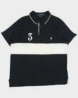 Vintage Polo Ralph Lauren Striped #3 Custom Slim Fit Short Sleeve Polo Shirt - XL