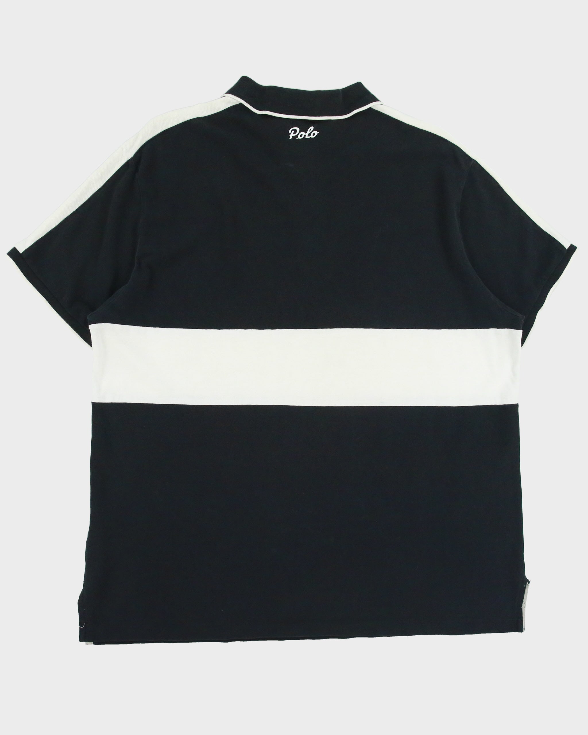 Vintage Polo Ralph Lauren Striped #3 Custom Slim Fit Short Sleeve Polo Shirt - XL