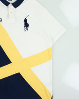 Vintage Polo Ralph Lauren Yacht Club Tour 1967 Big Pony Striped Classic Fit Short Sleeve Polo Shirt - XXL
