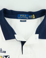 Vintage Polo Ralph Lauren Yacht Club Tour 1967 Big Pony Striped Classic Fit Short Sleeve Polo Shirt - XXL
